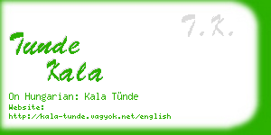 tunde kala business card
